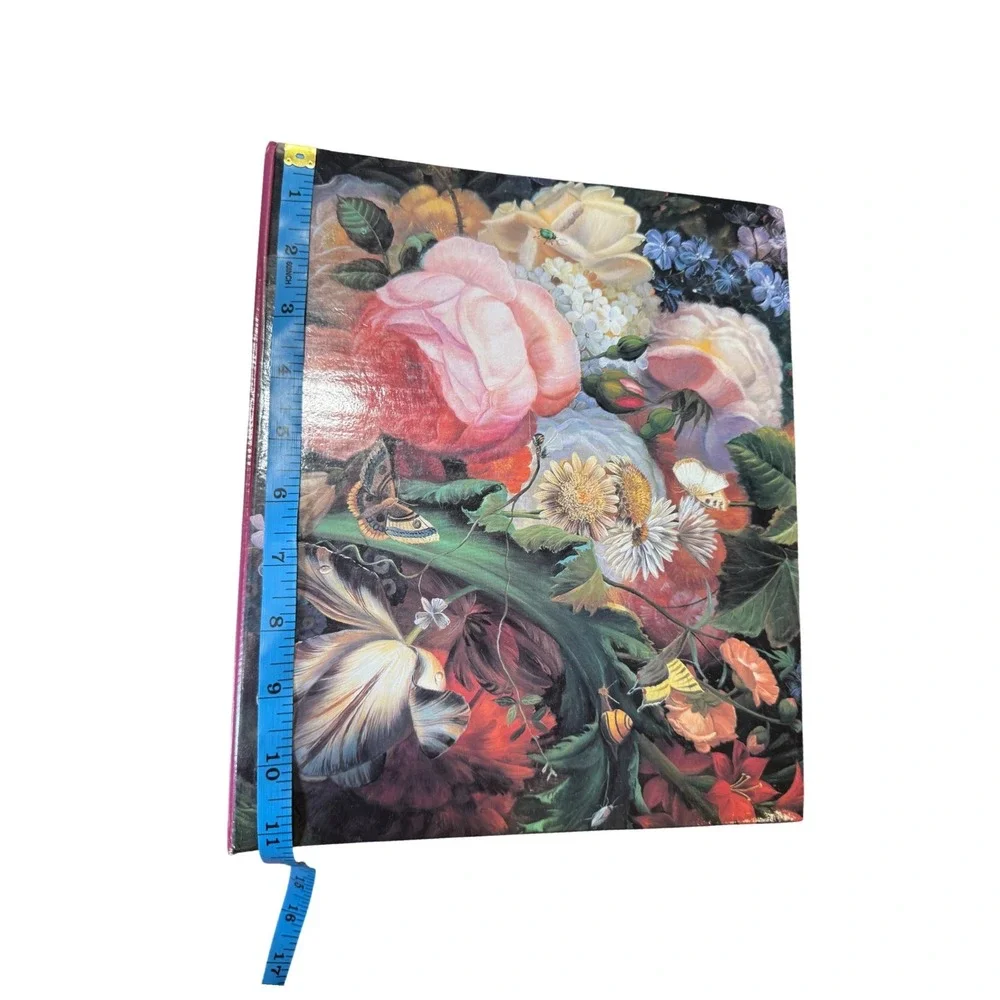 Vintage Floral Photo Album 3 Ring Binder 50 Sheets Dutch Still Life Pink Cottage